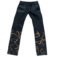 Example of jeans stencil design