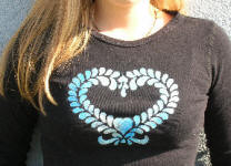 Crown heart stencil spray paint t-shirt Example crown heart stencil spray paint t-shirt