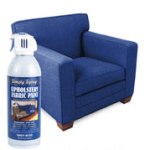 Example of upholstery sprayed with fabric paint