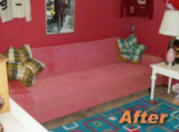 Retro couch after painting Example of retro couch after painting