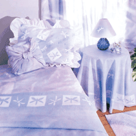 Bed linen fabric spray paint Example of bed linen fabric spray paint