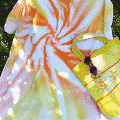 Example of spray painted towel set