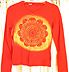 Orange t-shirt gold stencil spray paint Example orange t-shirt gold stencil spray paint