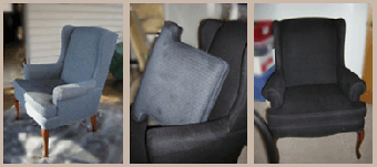 Spray painting armchair