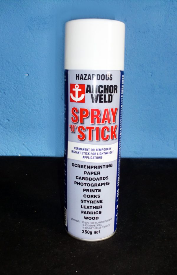 ANCHOR WELD Spray and Stickused for permanent or temporary instant stick for lightweight applications