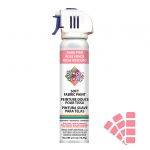 Soft simply spray dark pink colour, fabric paint for clothing and garments restoration