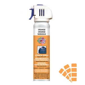 Stencil simply spray orange colour, fabric paint for clothing and garments decoration