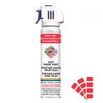 Soft simply spray poppy red colour, fabric paint for clothing and garments restoration