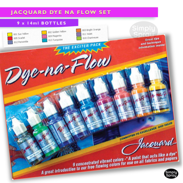Jacquard Dye Na Flow Natural / synthetic fabrics wood paper canvas
