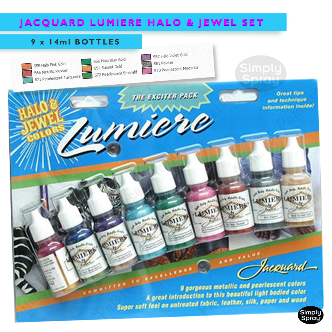 Jacquard Pinata Alcohol Ink Exciter Pack - Made in USA
