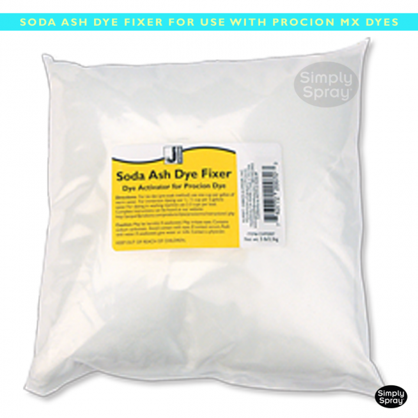 Jacquard soda ash dye fixer for use with procion mx dyes