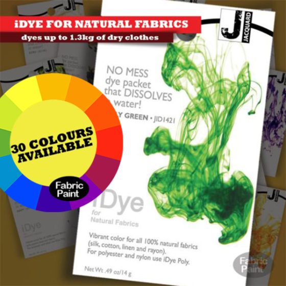 Jacquard iDye for Natural Fabrics 14gm Sachets P (02) 9550 1544