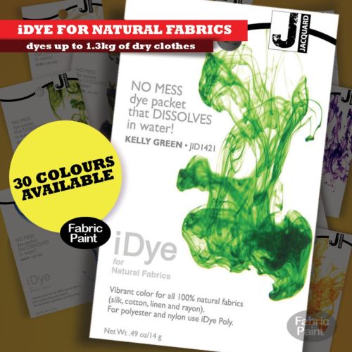 Jacquard iDye for Natural Fabrics 14gm Sachets P (02) 9550 1544