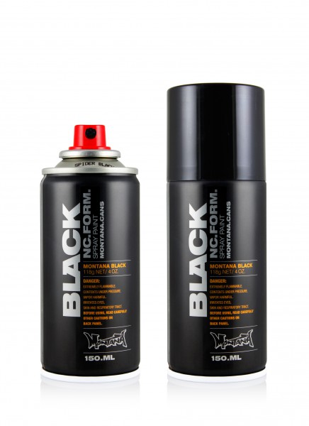 MONTANA PAINT CAN BLACK NC.FORM. SPIDER EFFECT SPRAY 400ML