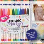 Tulip Permanent Fabric Markers – 12 Colors