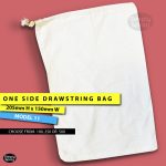 Drawstring blank calico bag – Gift bag – wedding bag