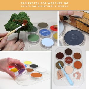 PanPastel Weathering Kits 7 Colours Paint for Miniatures and Models with tools