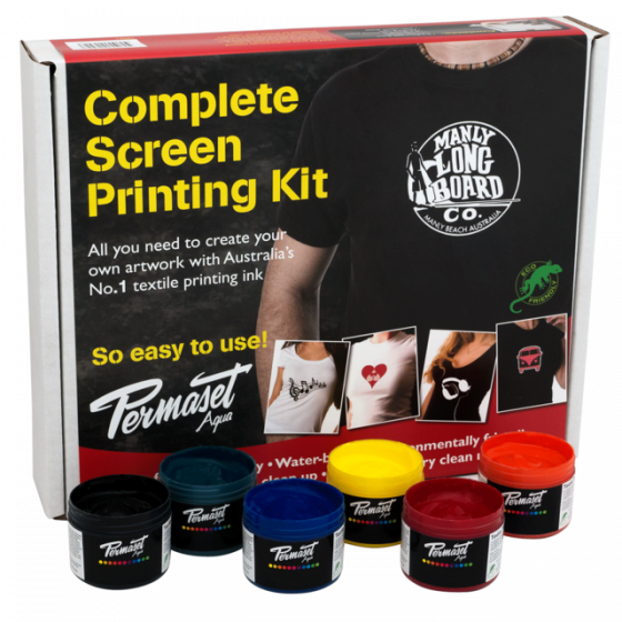 Permaset Aqua Screen Printing Kit,6 Col. P (02) 9550 1544