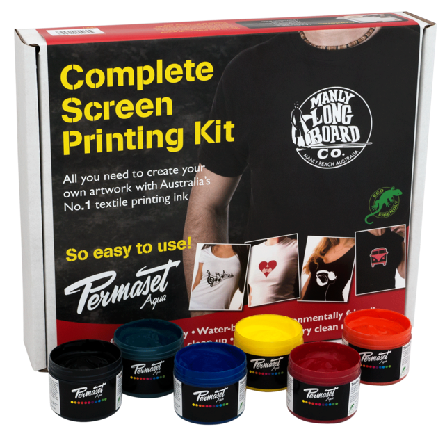 Permaset Aqua Screen Printing Kit,6 Col. P (02) 9550 1544