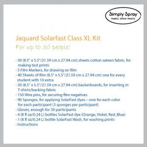 Jacquard Solarfast Class Kit-Photographic art prints with sunlight
