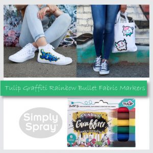 Tulip Graffiti Fabric Markers Rainbow 6 pk