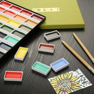 Kuretake GANSAI TAMBI-Traditional Japanese Watercolour Sets - Image 7