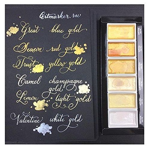 Kuretake GANSAI TAMBI-Traditional Japanese watercolour STARRY 6 COLOURS