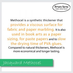 Jacquard Methocel is a thickener to get a viscous surface