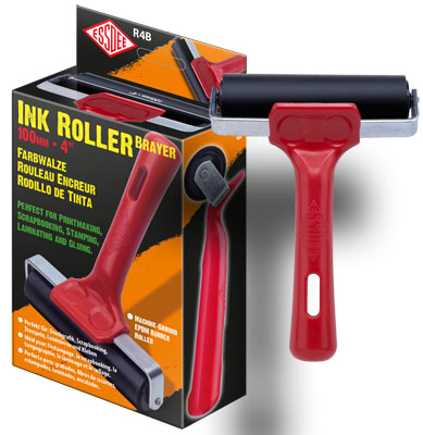 ESSDEE Ink Roller - 100 mm Roller / Brayer RED