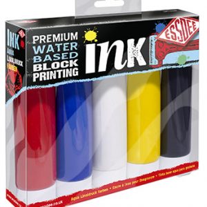 ESSDEE Premium Block Printing Ink 5 Pack (Primary Colours)