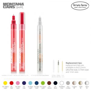 Montana acrylic markers 0.7mm