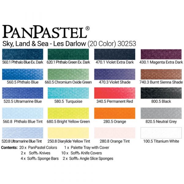 PanPastel Sky, Land & Sea 20 Colour Set swatch