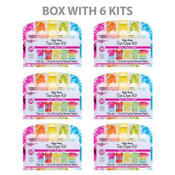 Tulip Tie Dye Kit Neon Large (5 Bottles) – Box with 6 kits