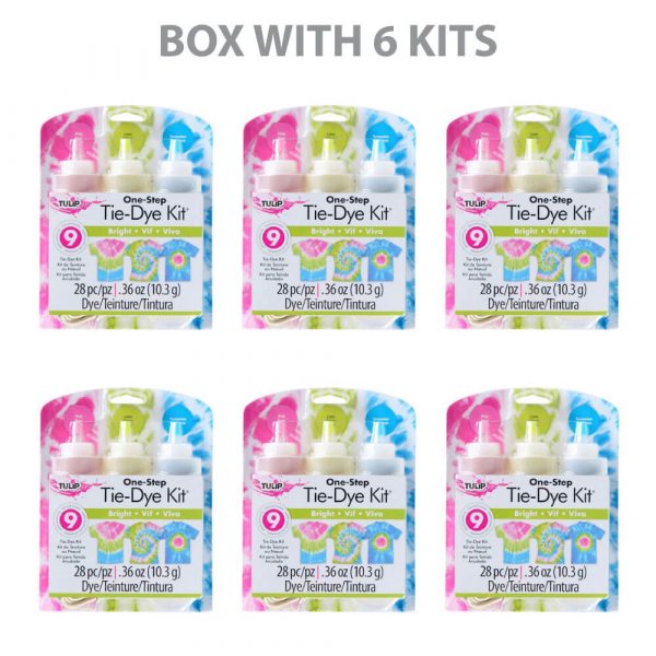 Tulip Tie Dye Kit Beight Medium (3 bottles) – Box with 6