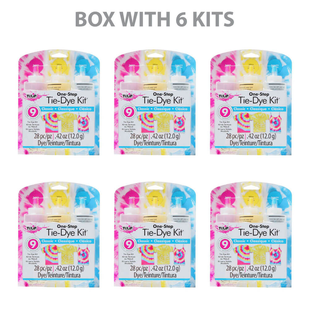 Tulip Tie Dye Kit Classic Medium (3 bottles) Box with 6 kits