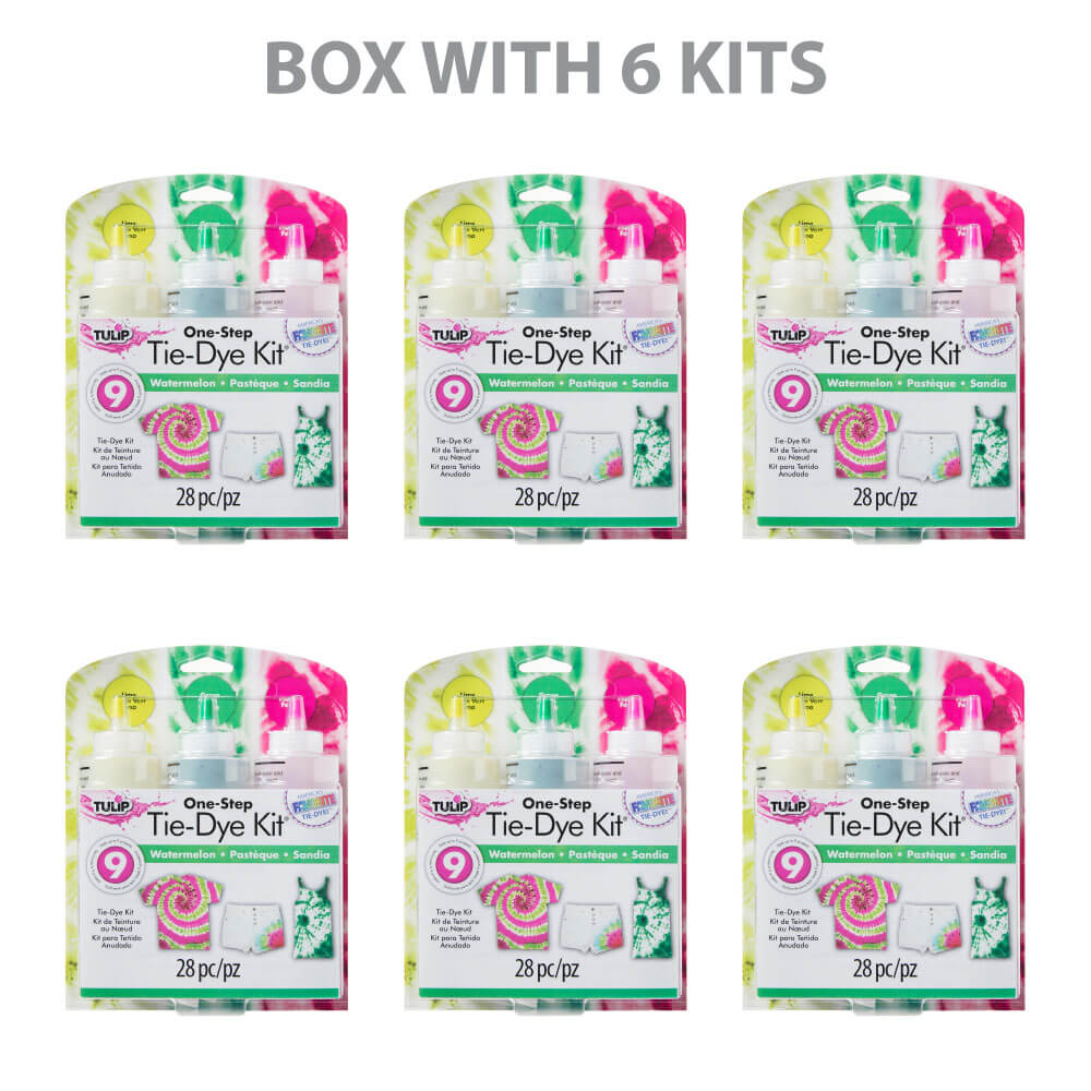 Tulip Tie Dye Kit Watermelon Medium (3 bottles) Box with 6 kits