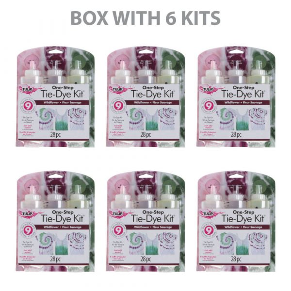 Tulip Tie Dye Kit Wildflower Medium (3 bottles) - Box with 6 kits