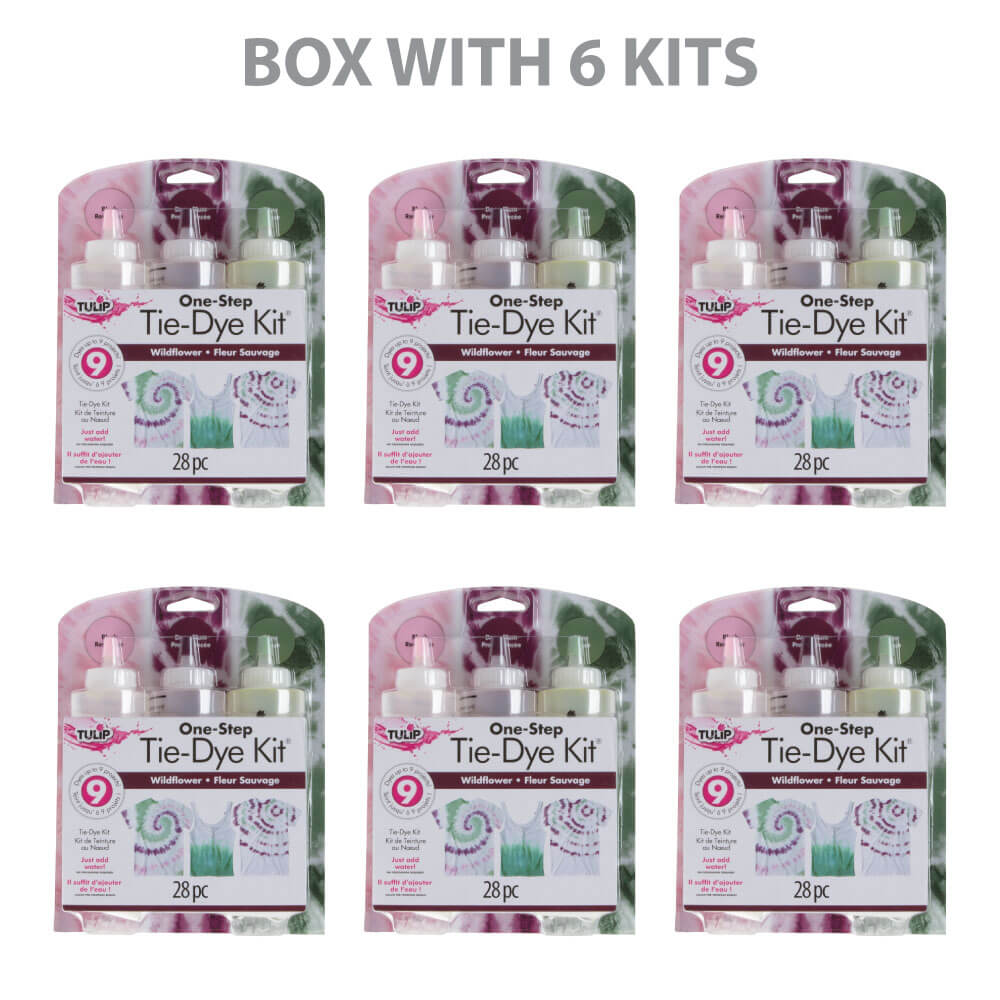 Tulip Tie Dye Kit Wildflower Medium (3 bottles) Box with 6 kits P