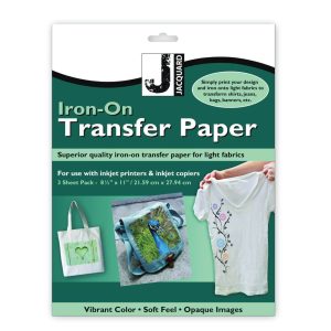 Jacquard Transfer Paper for light coloured fabrics
