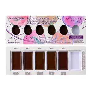 Kuretake GRANULATING GANSAI TAMBI-Traditional Japanese watercolour 6 COLOURS - Image 3