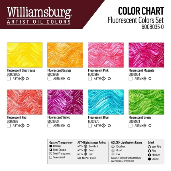 Williamsburg Fluorescent Colours Set